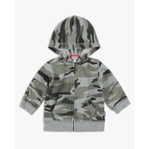 Splendid Baby Boys Size 6-12 Months NWOT Green Camo Hoodie Front Zip Jacket